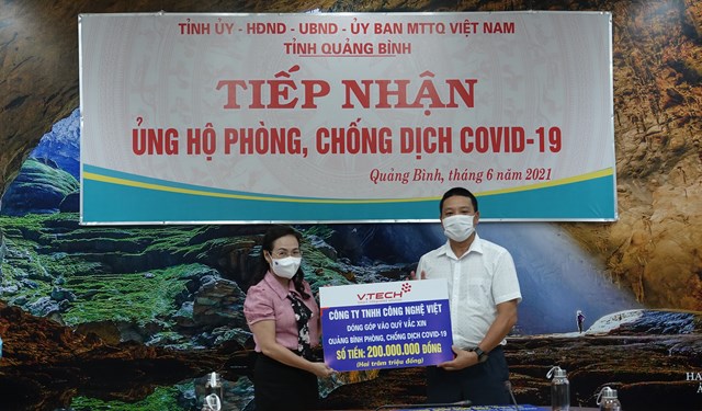 VTECH góp phần tiếp thêm nguồn lực ủng hộ phòng, chống đại dịch Covid-19 tại Quảng Bình