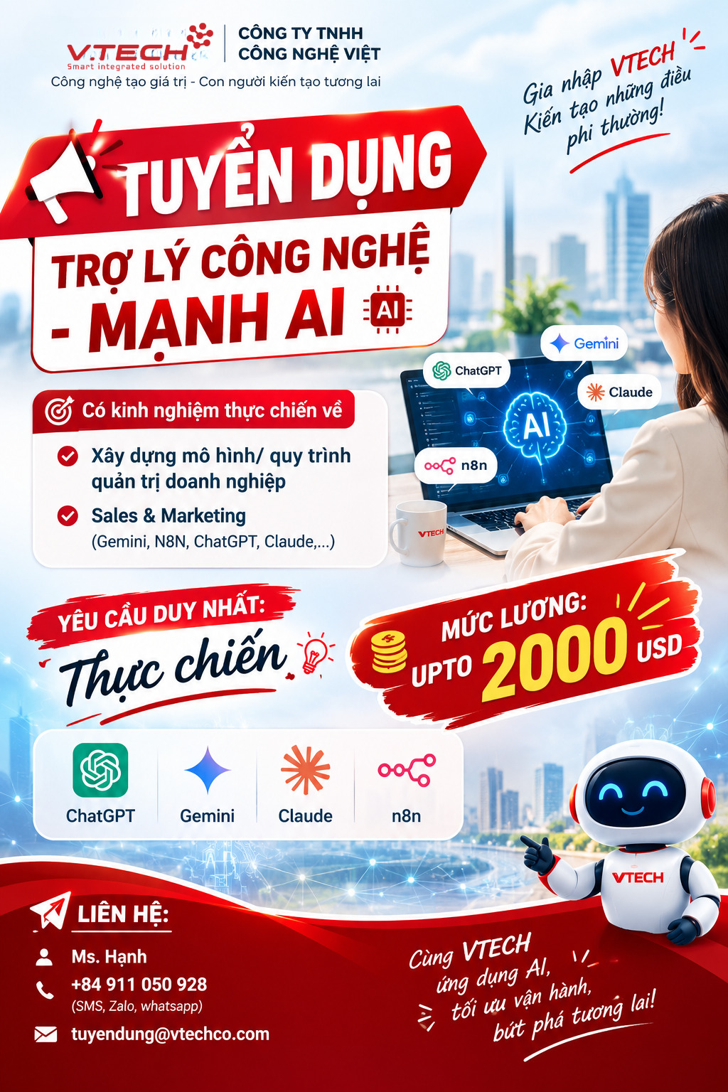 Trợ lý công nghệ – Mạnh AI